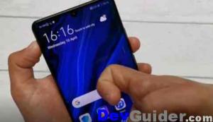 How to take a screenshot on the Huawei P40 Pro+ phone